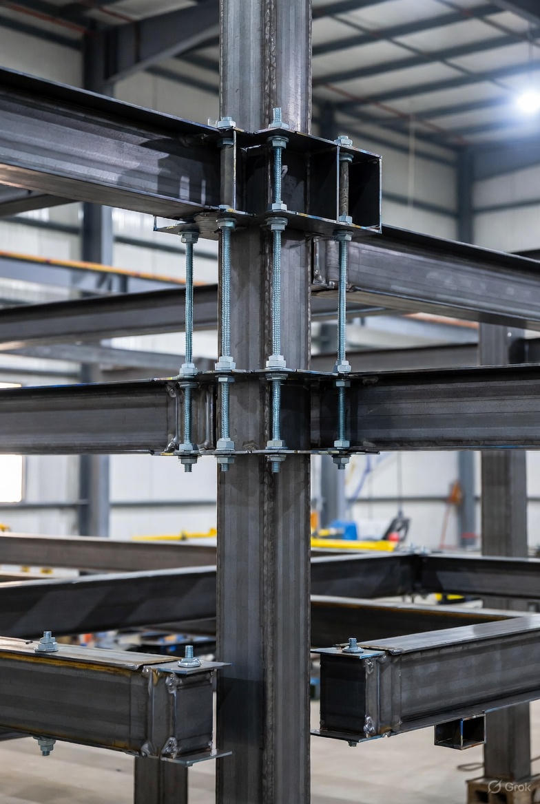 اسکلت فلزی پیش ساخته: راهنمای جامع کارخانه، CNC، کنترل کیفیت و گارانتی ۲۰ ساله