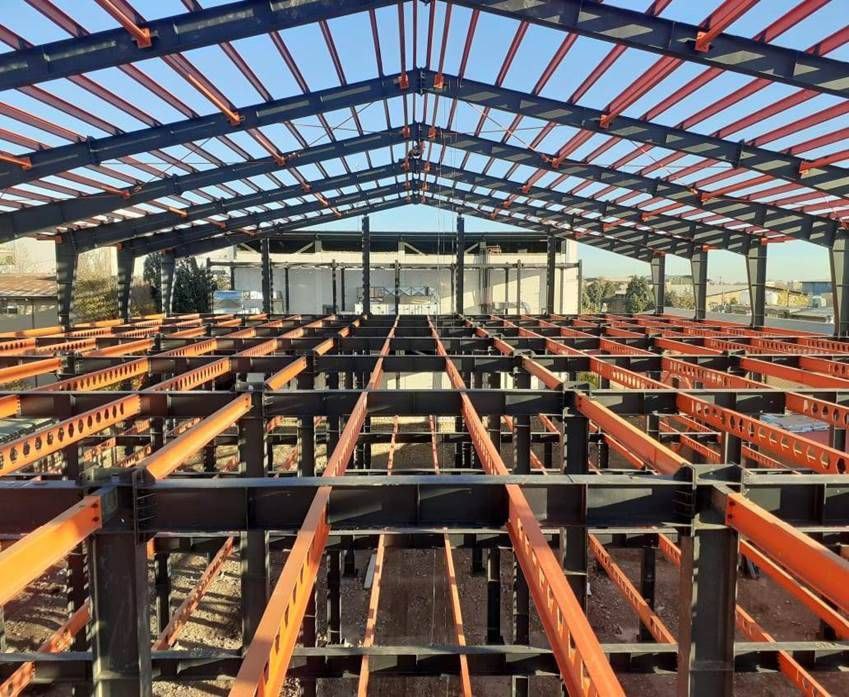 سازه ترکیبی سوله و ساختمان