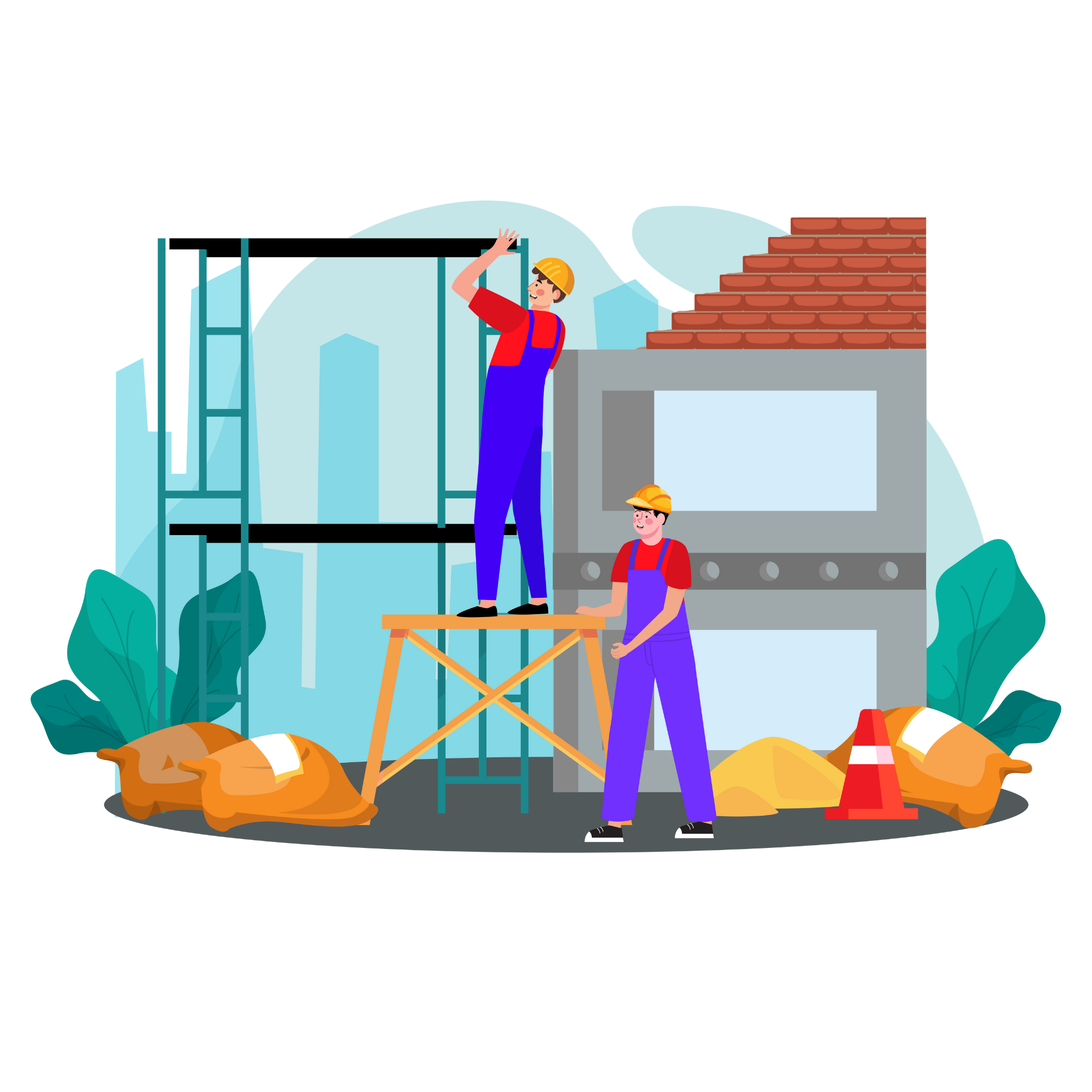 نصب انواع اسکلت فلزی